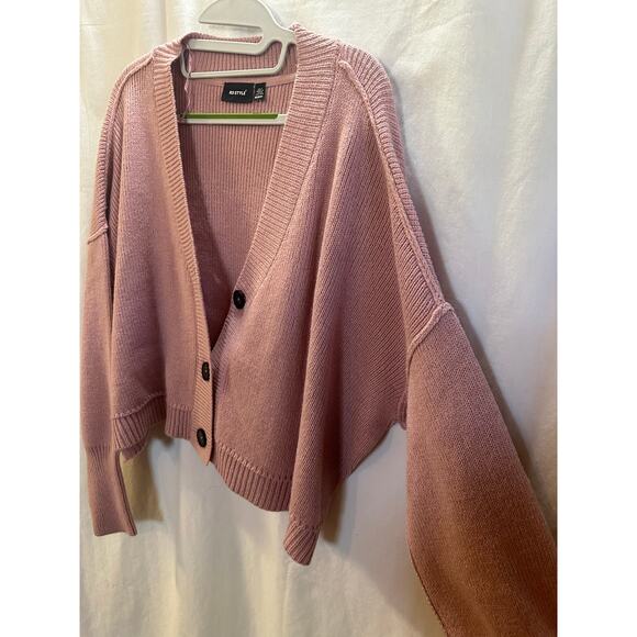 RD Style Oversized Button-Front Cardigan – Soft Pink – Size M - P2P 28” - Picture 7 of 8